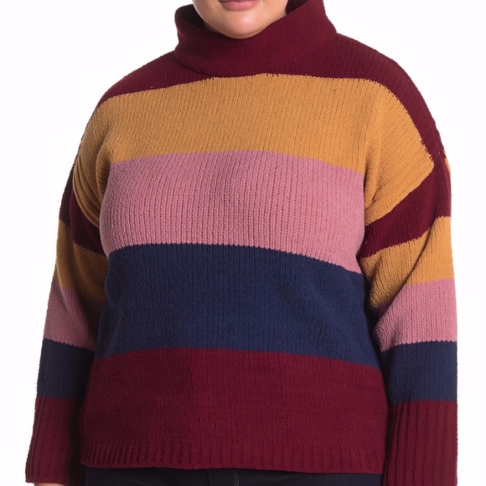 Catherine Malandrino Funnel Neck Chenille Sweater Size 1X - Picture 2 of 12